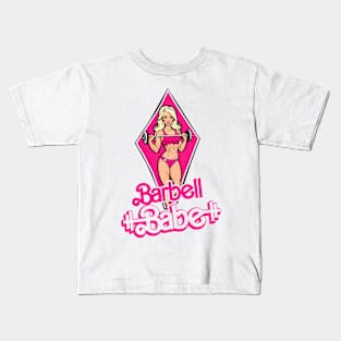 Barbell Babe Kids T-Shirt